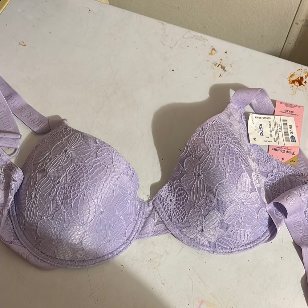 Juicy Couture Purple Lace Underwire Bra
